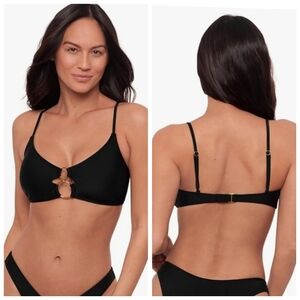 Sports Illustrated Women's Double Ring Bralette Bikini Top only Xs